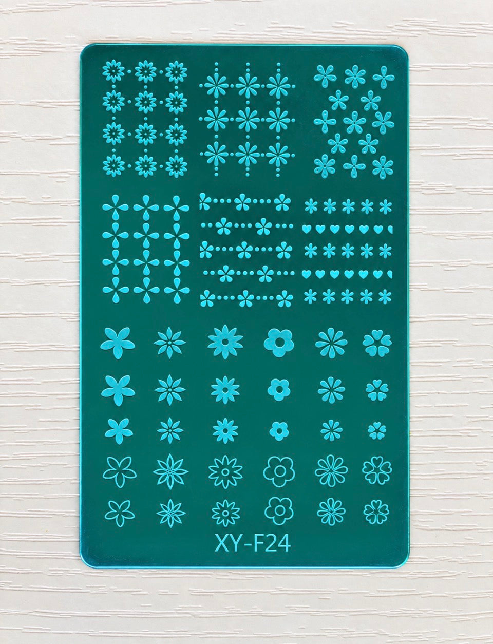 Plaque de stamping Nail Art – Petites fleurs