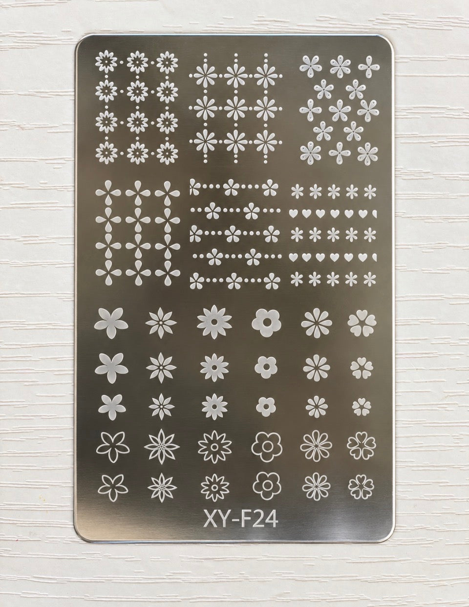 Plaque de stamping Nail Art – Petites fleurs