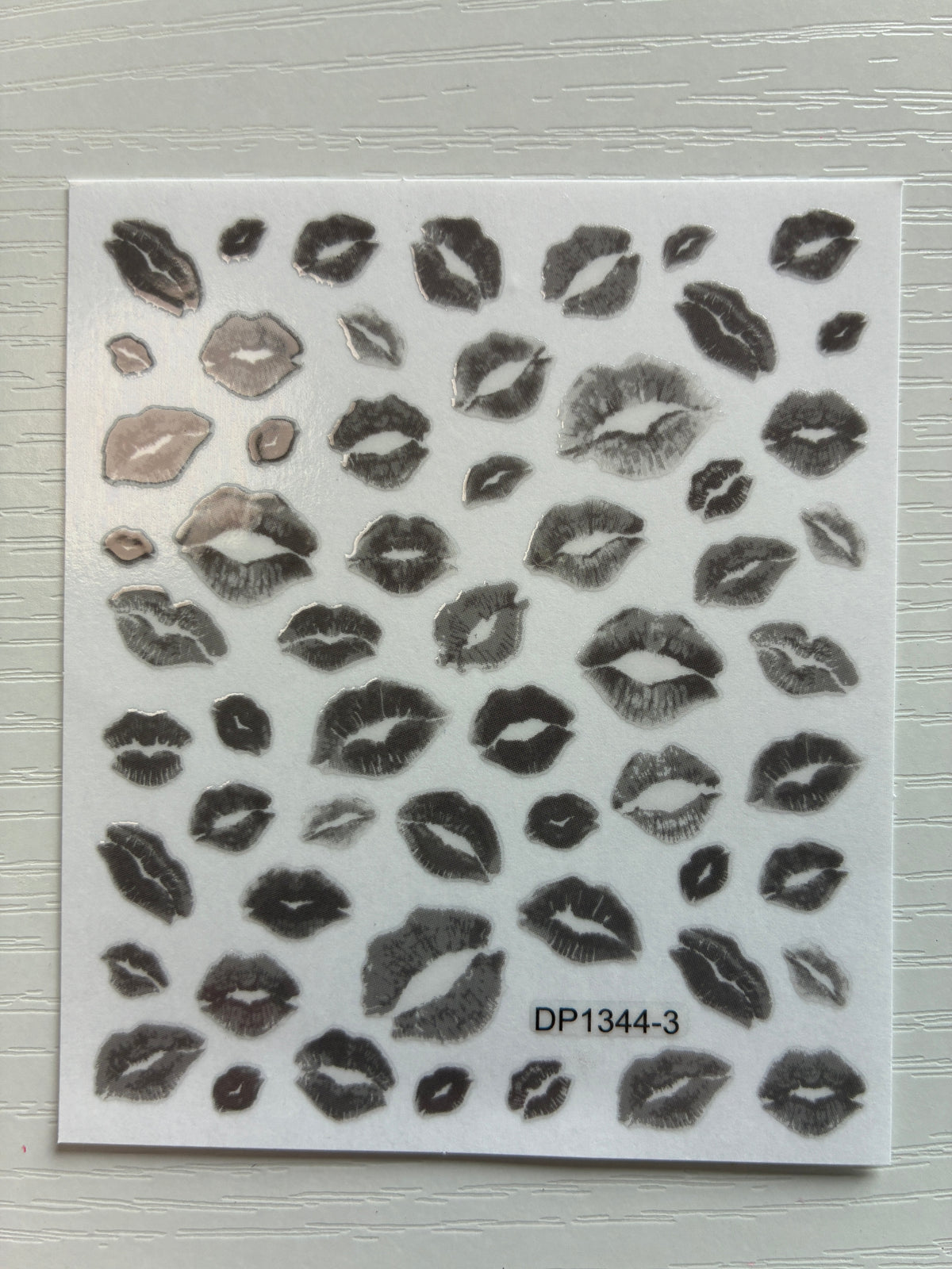 Stickers pour ongles – Bouches noires
