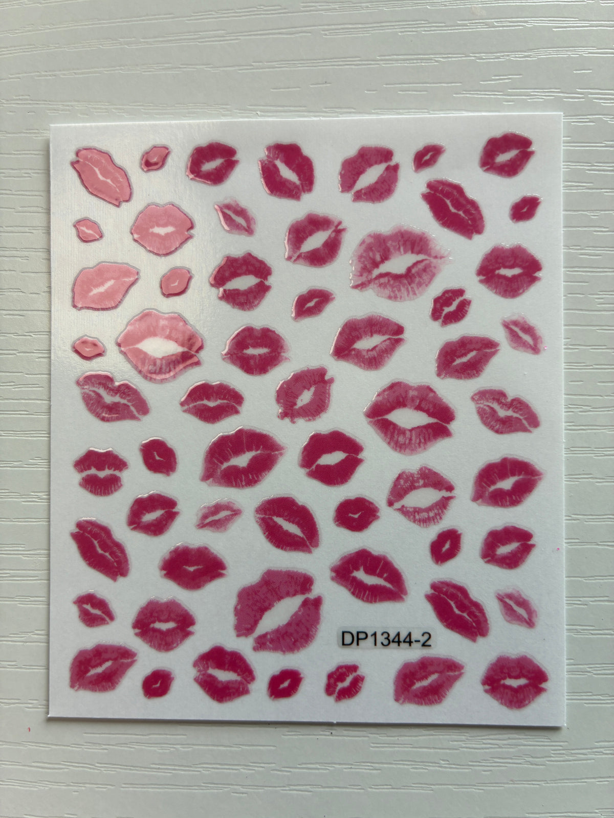 Stickers pour ongles – Bouches roses