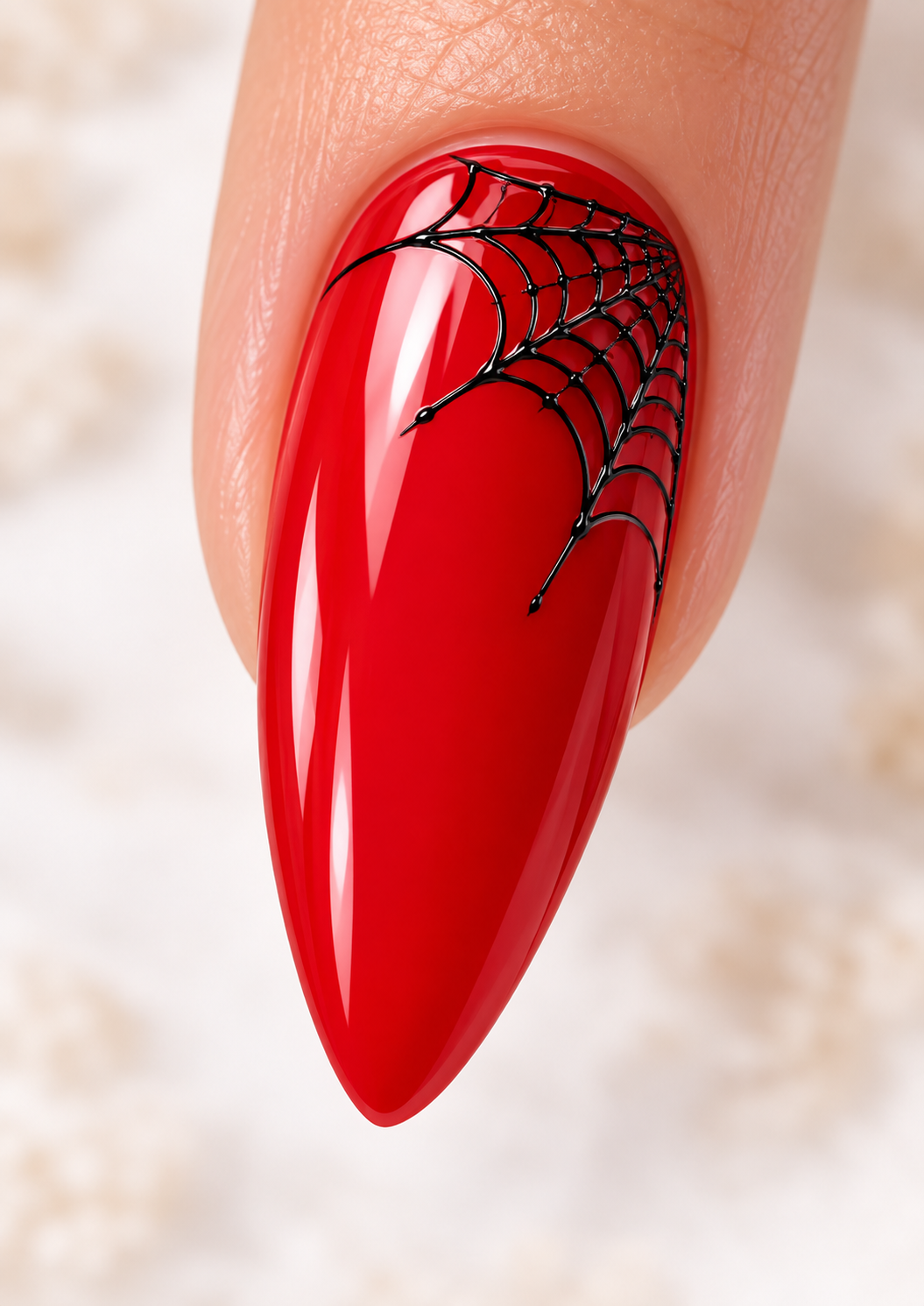 Stickers pour ongles – Toiles d’araignée noires