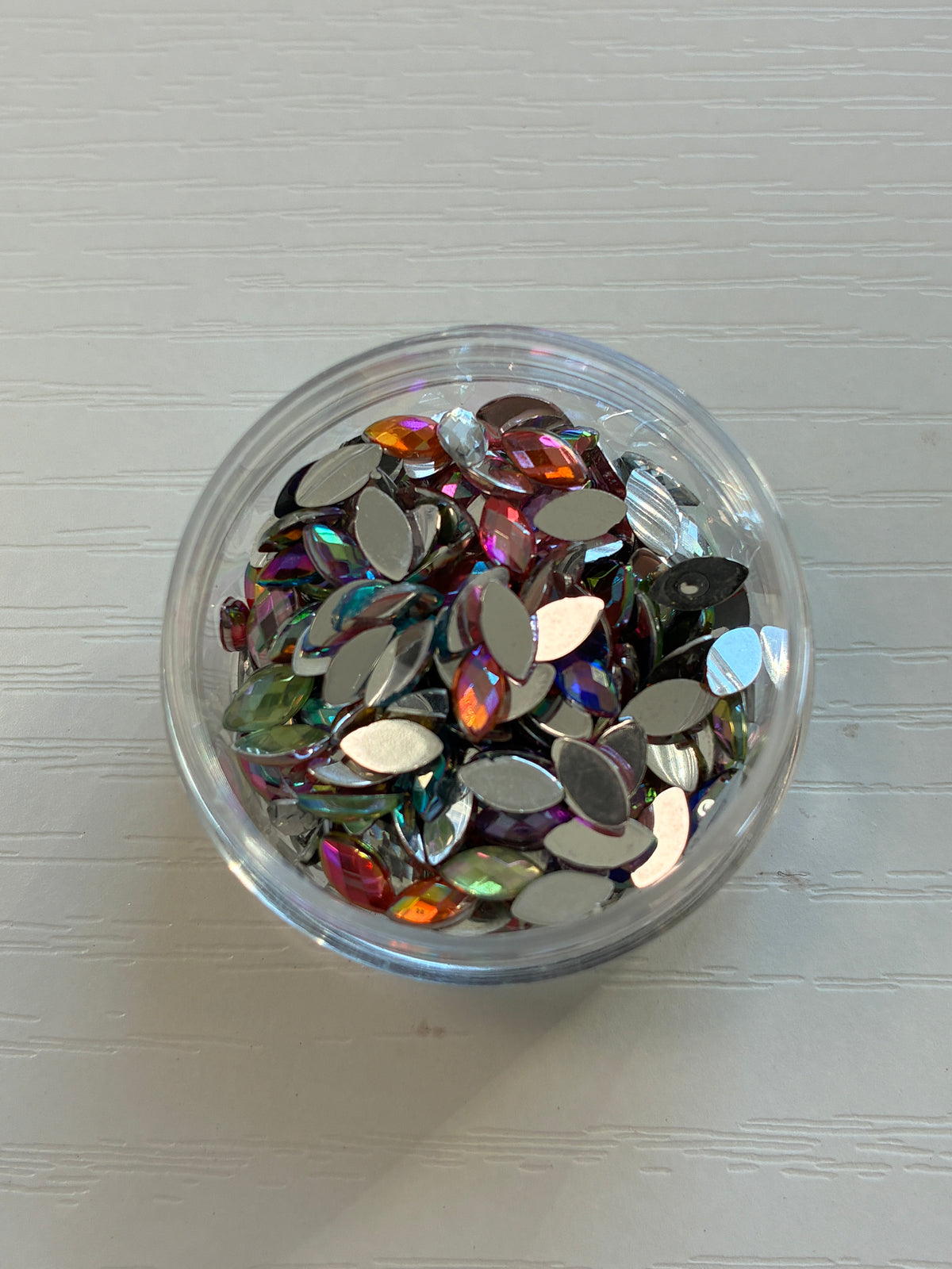 strass navette multicolores irisés pour nail art