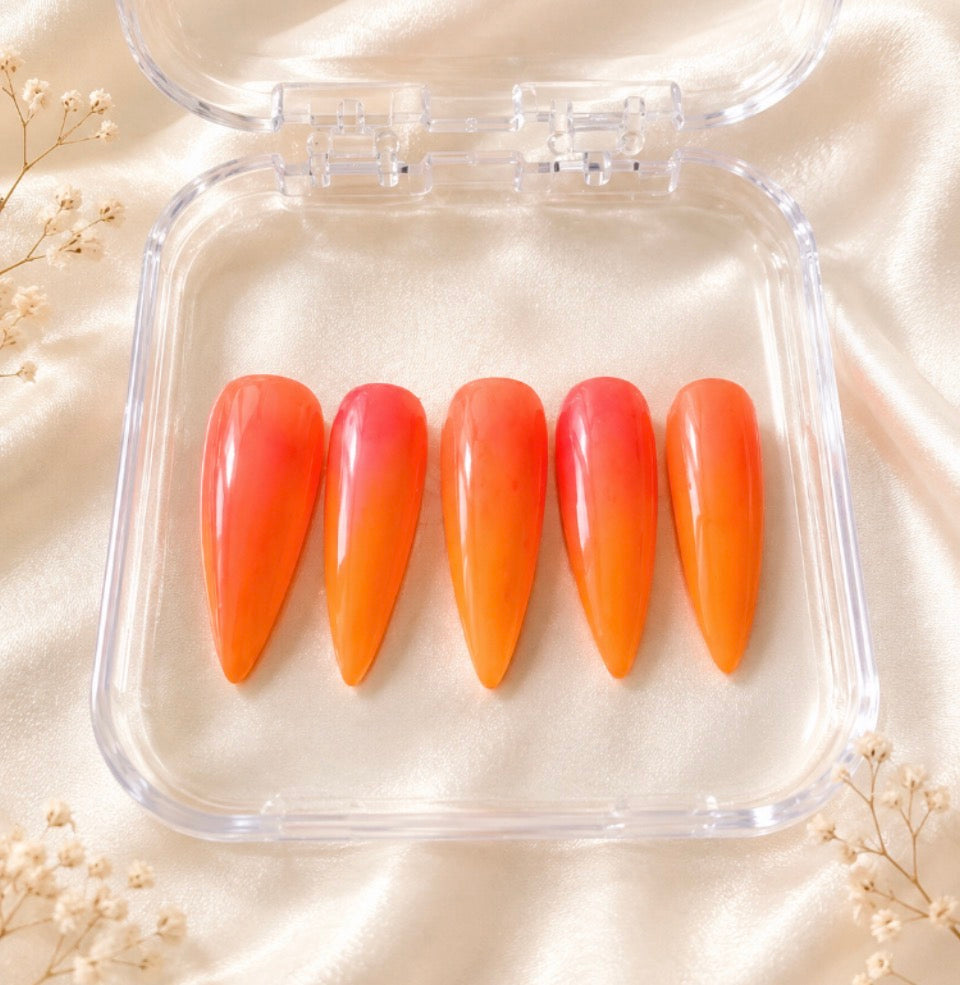Sunset Paradise Corail Néon – Stiletto XL