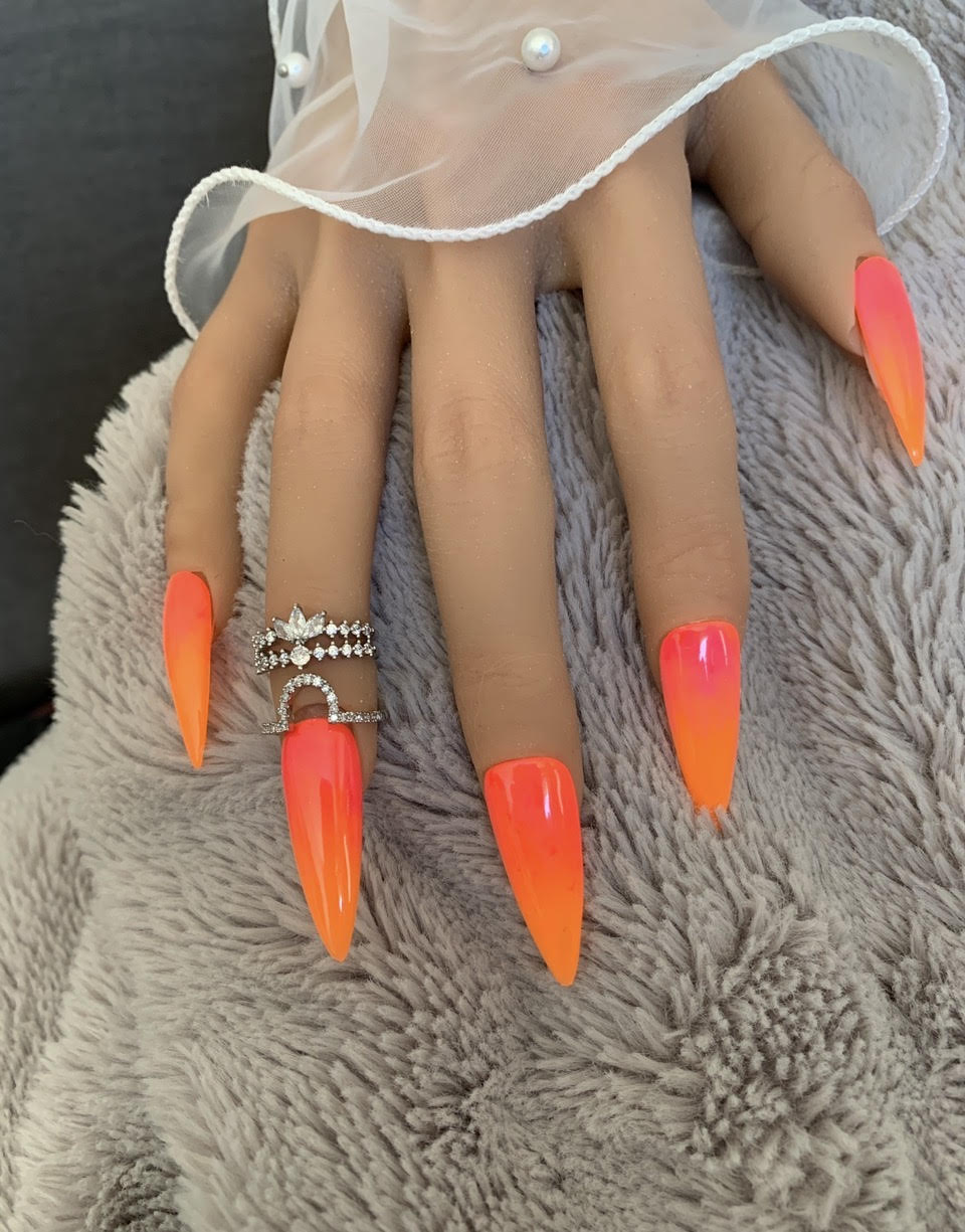 Sunset Paradise Corail Néon – Stiletto XL
