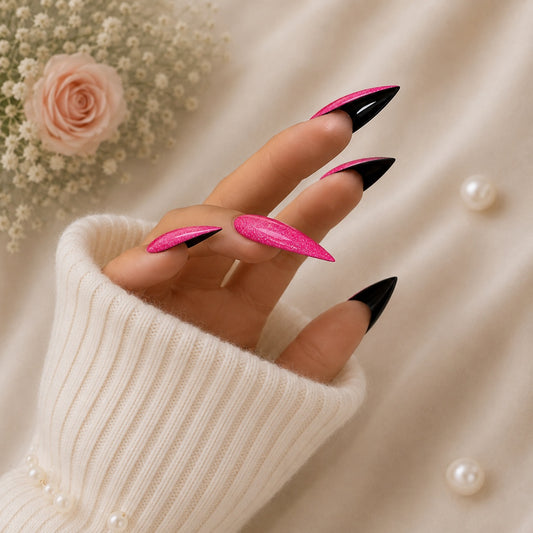 Sunset Rose Néon Bicolore – Stiletto XL