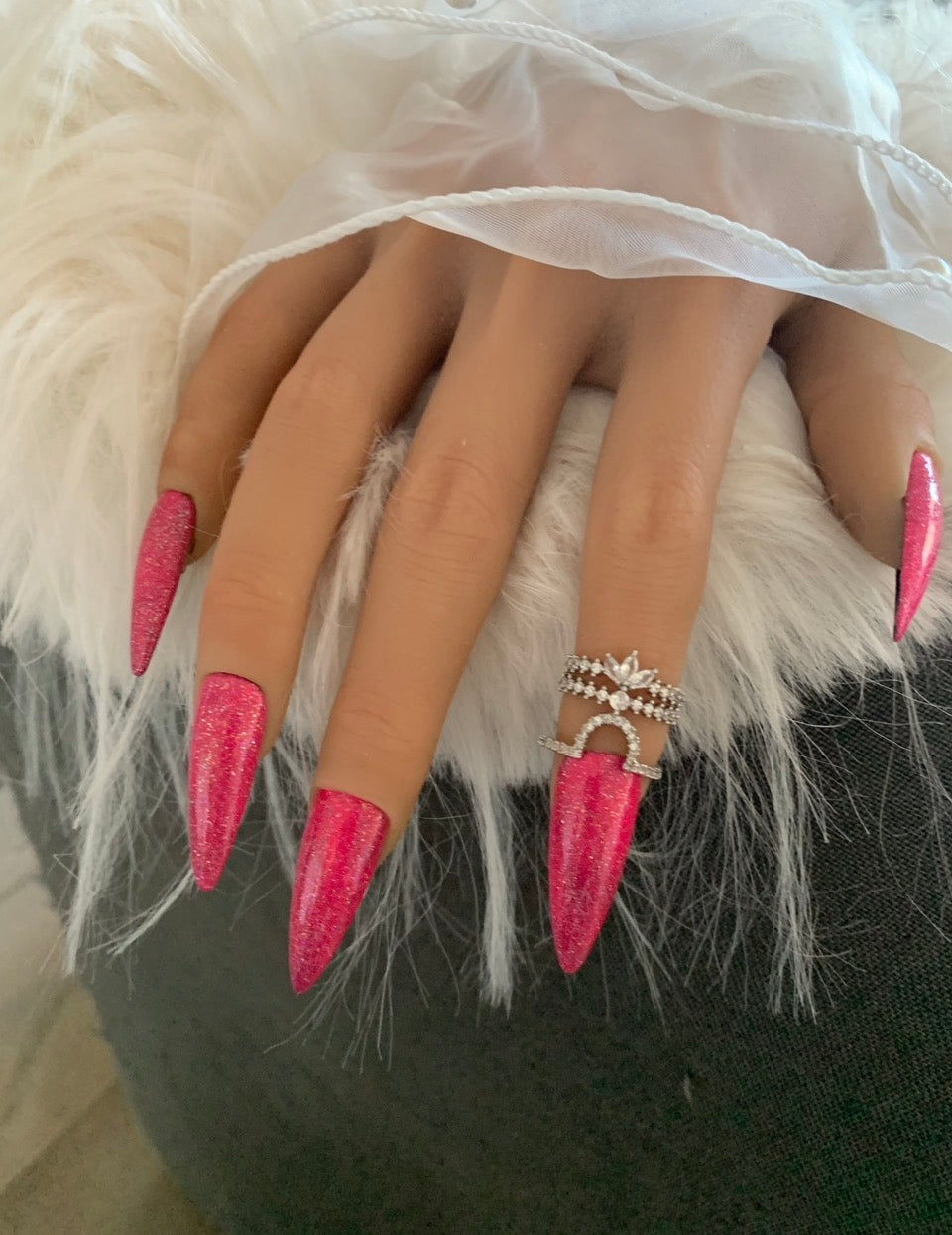 Sunset Rose Néon Bicolore – Stiletto XL