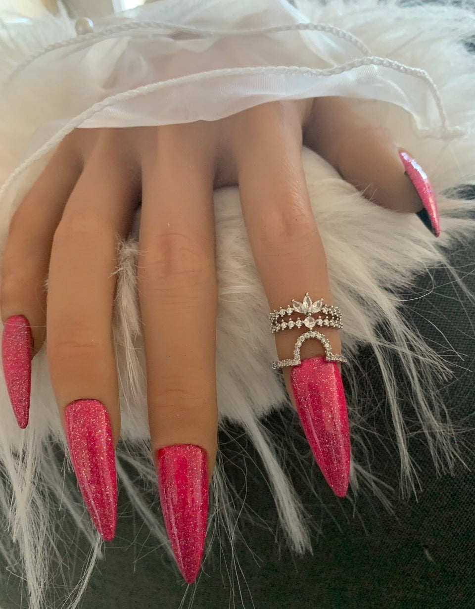 Sunset Rose Néon Bicolore – Stiletto XL