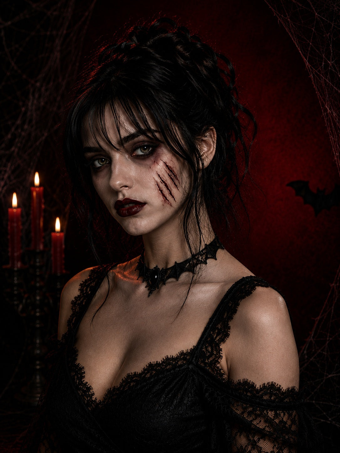 Planche de tatouages éphémères Griffures Sanglantes – Halloween