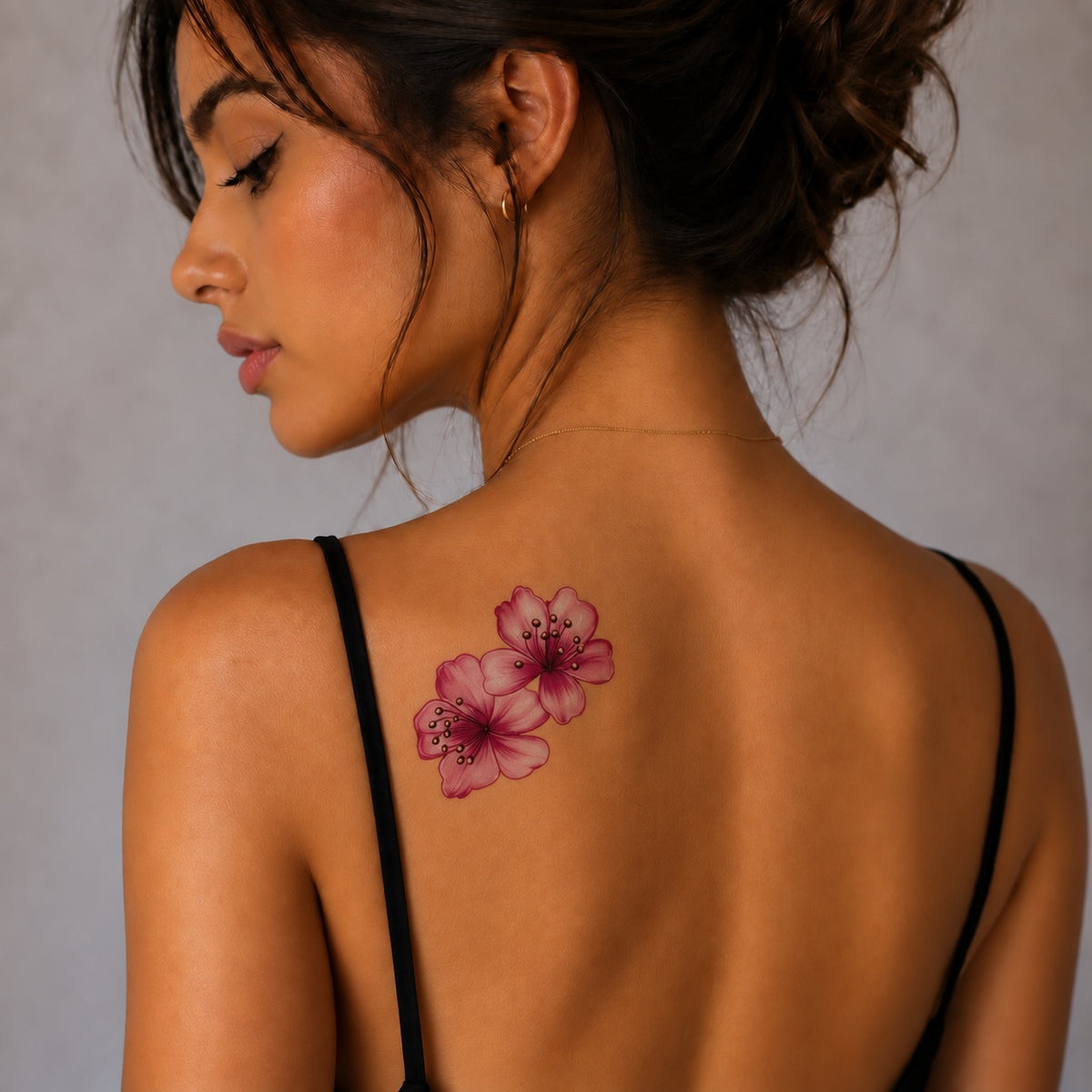 Lot de 10 tatouages éphémères Papillons & Fleurs colorés