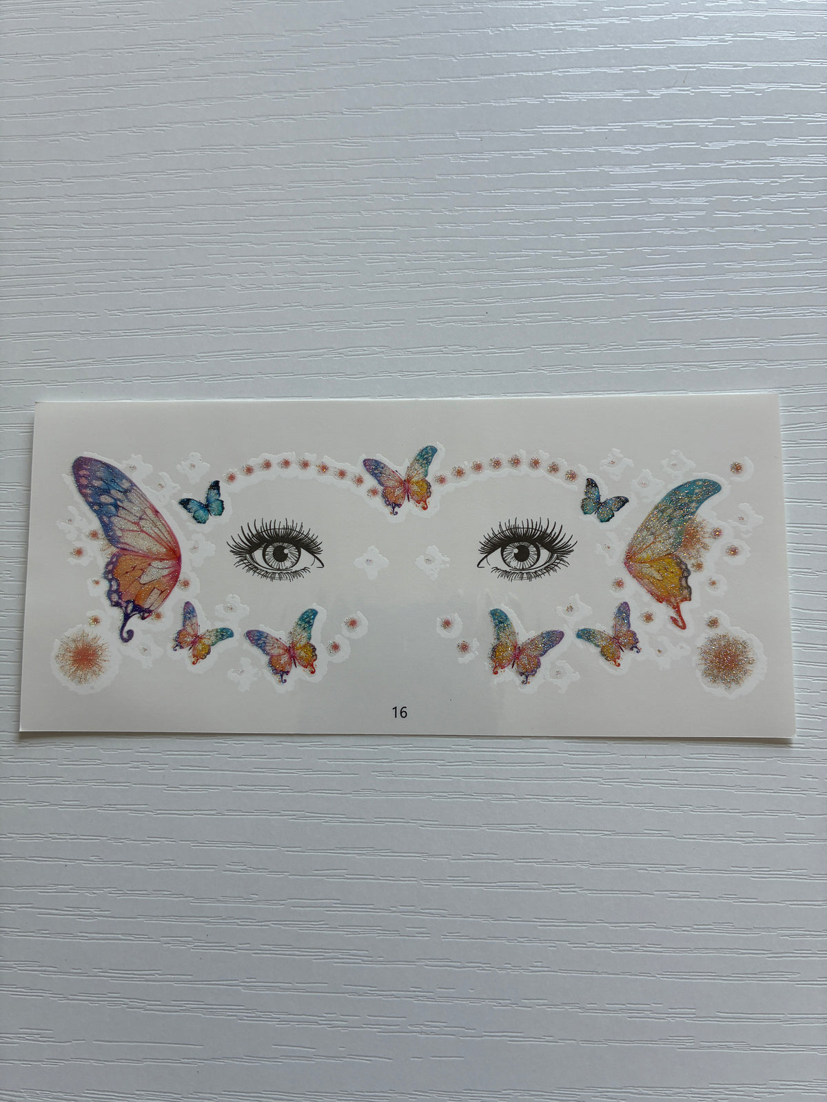 Tatouage éphémère visage Papillons féeriques n°16