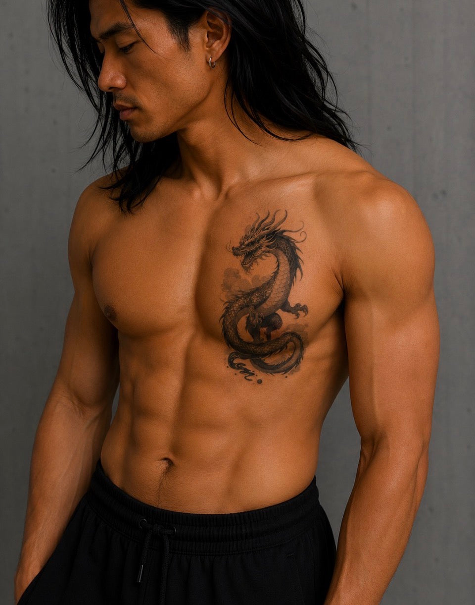 Tatouage éphémère dragon N°3