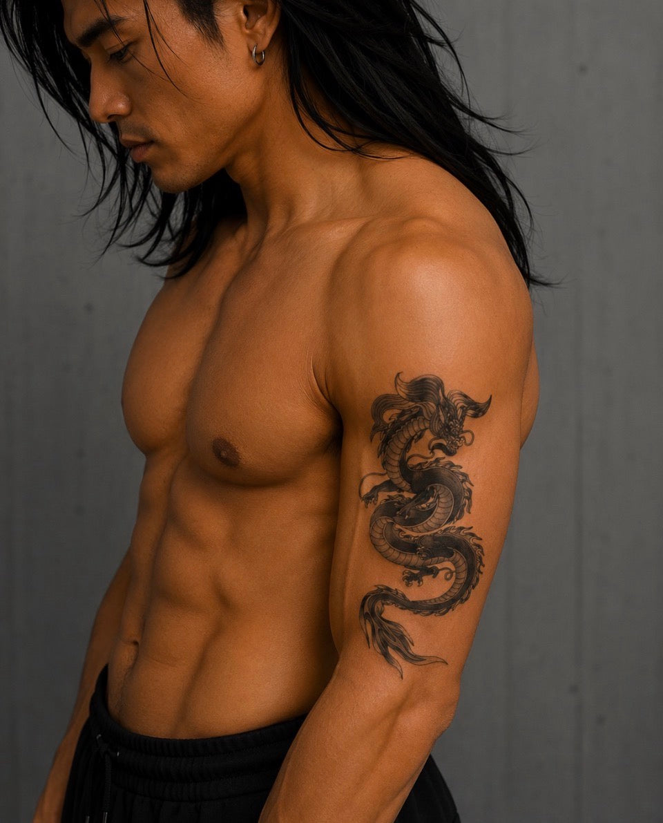 Tatouage éphémère dragon N°4