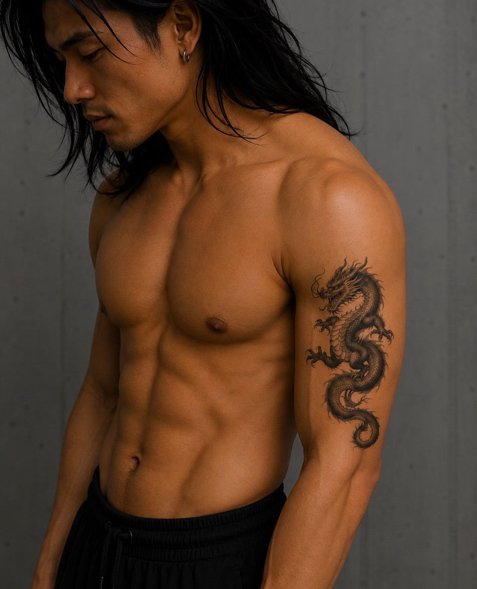 Tatouage éphémère dragon N°5
