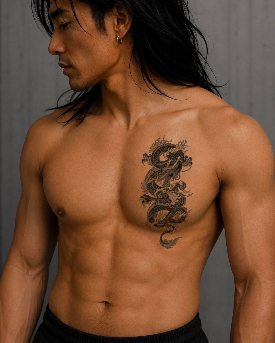 Tatouage éphémère dragon N°6