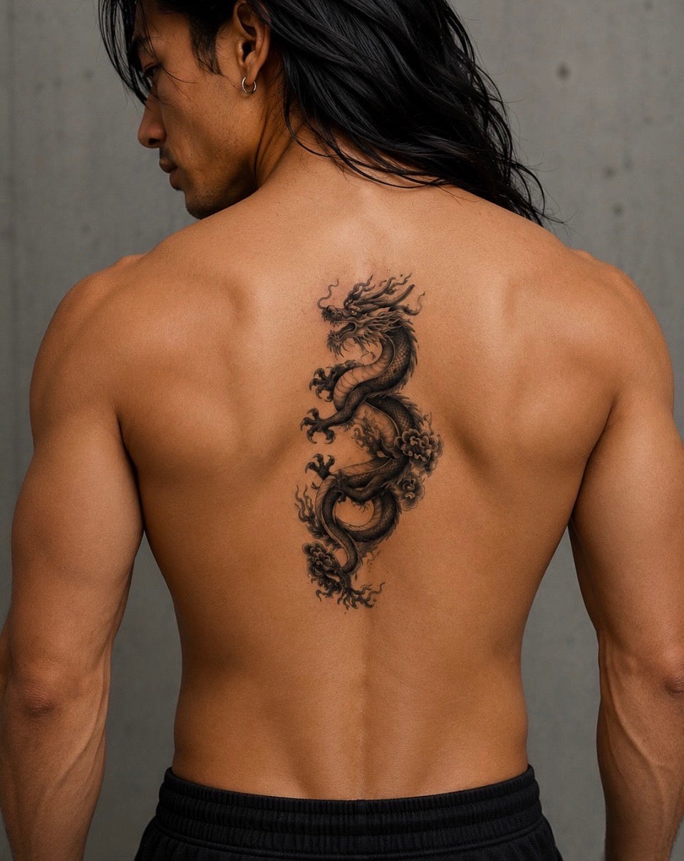 Tatouage éphémère dragon N°7