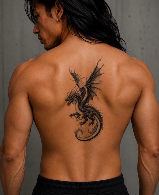 Tatouage éphémère dragon N°8