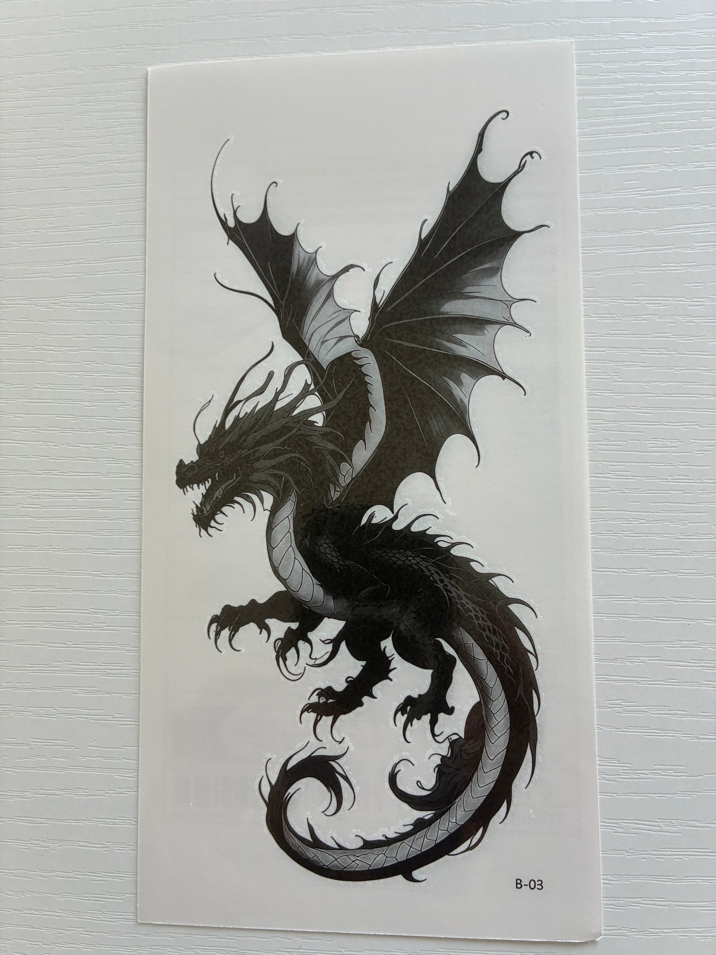 Tatouage éphémère dragon N°8