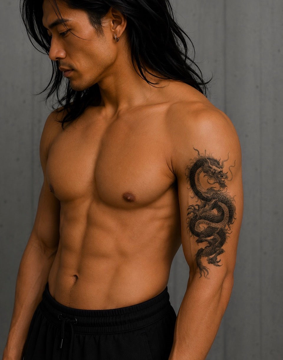Tatouage éphémère dragon N°10