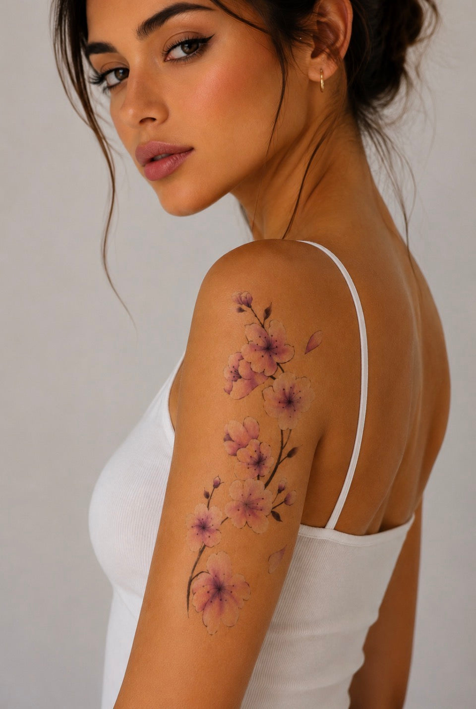 Tatouage éphémère fleurs de cerisier N°1