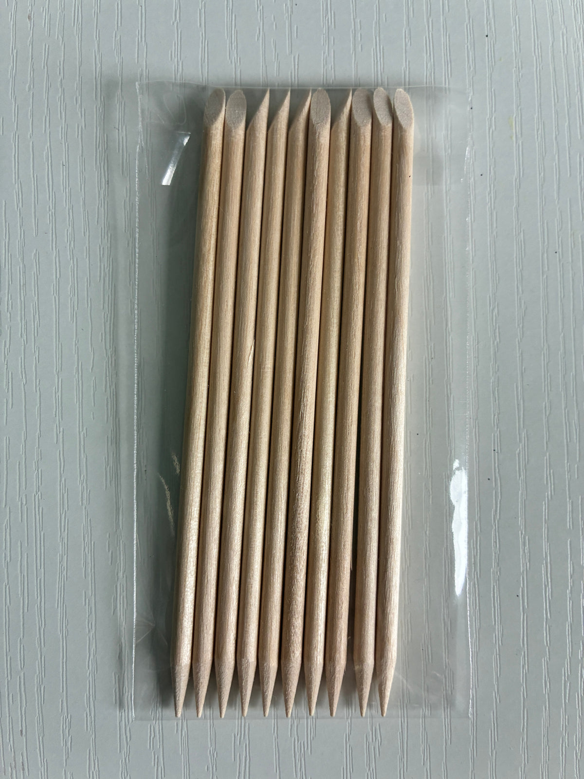 Lot de 10 bâtonnets de buis 11,5 cm – Repousse-cuticules Nail Art