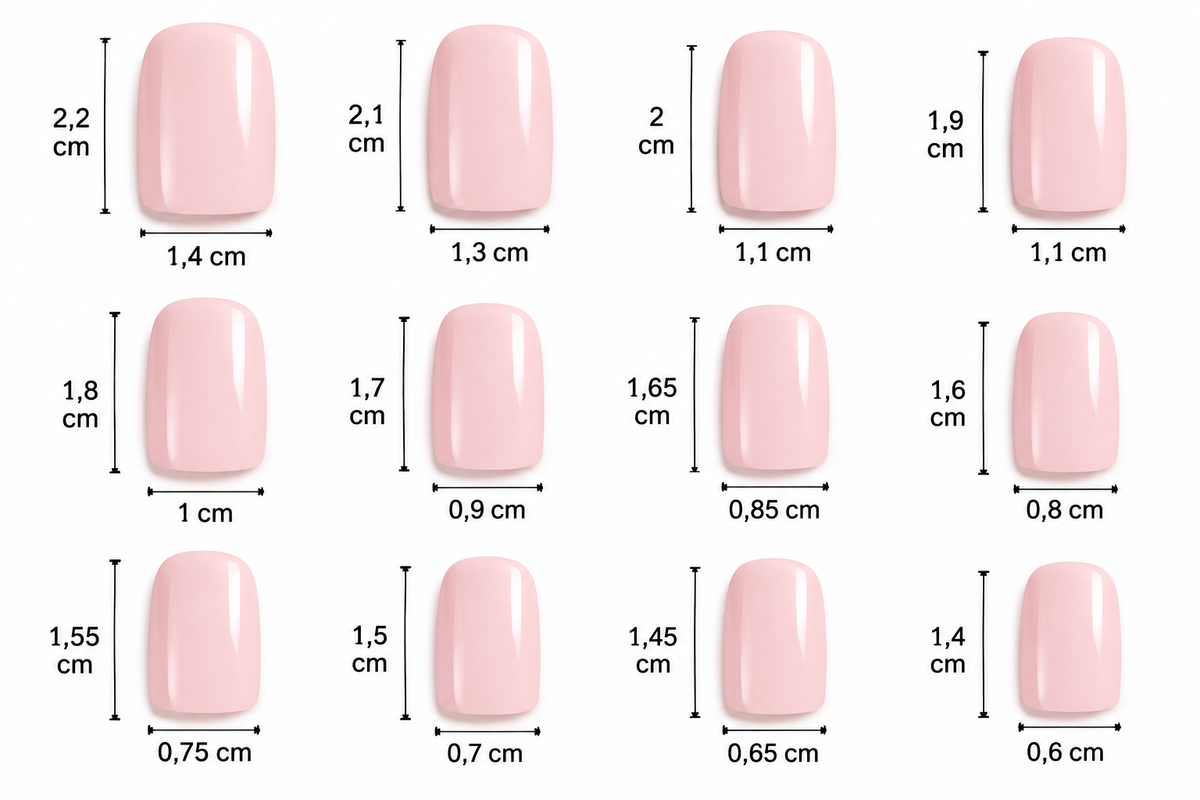 120 capsules carrées nude – 12 tailles + accessoires de pose