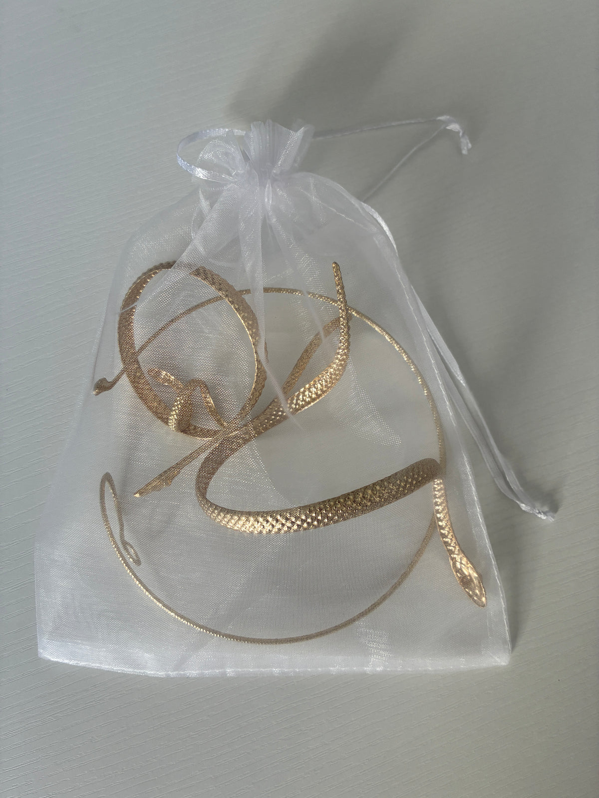 Parure Ophidia – 4 bijoux serpent ajustables – Dorée