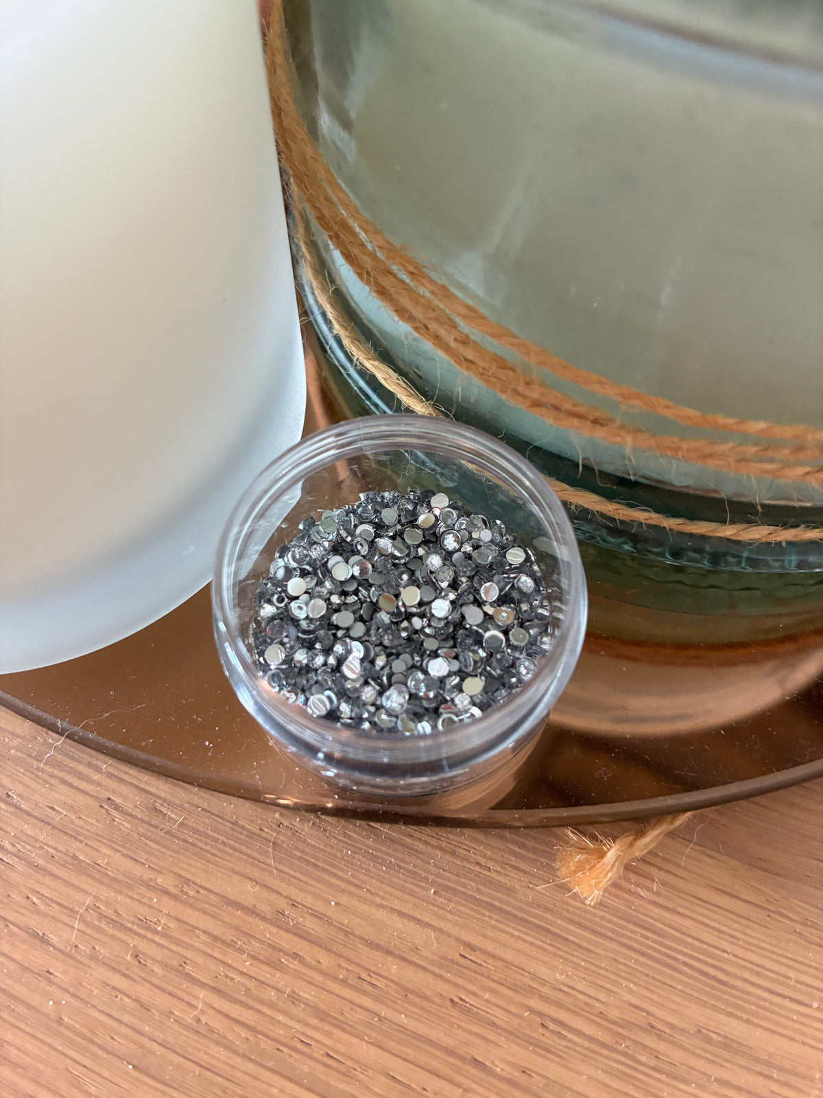 Strass argentés assortis – Décoration Nail Art